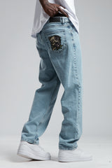 Jeans mit weitem Bein