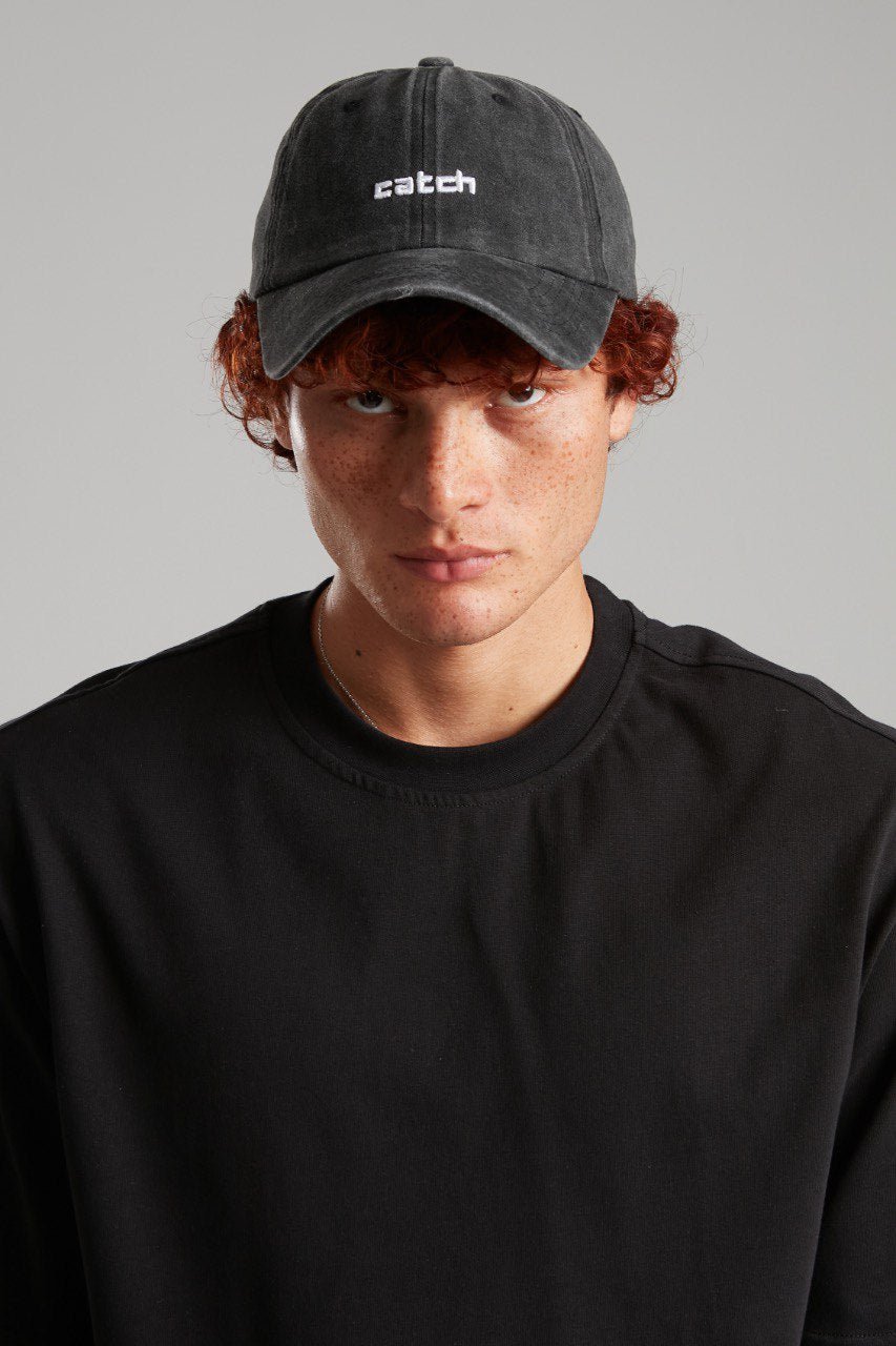 BLACK WASHED CAP