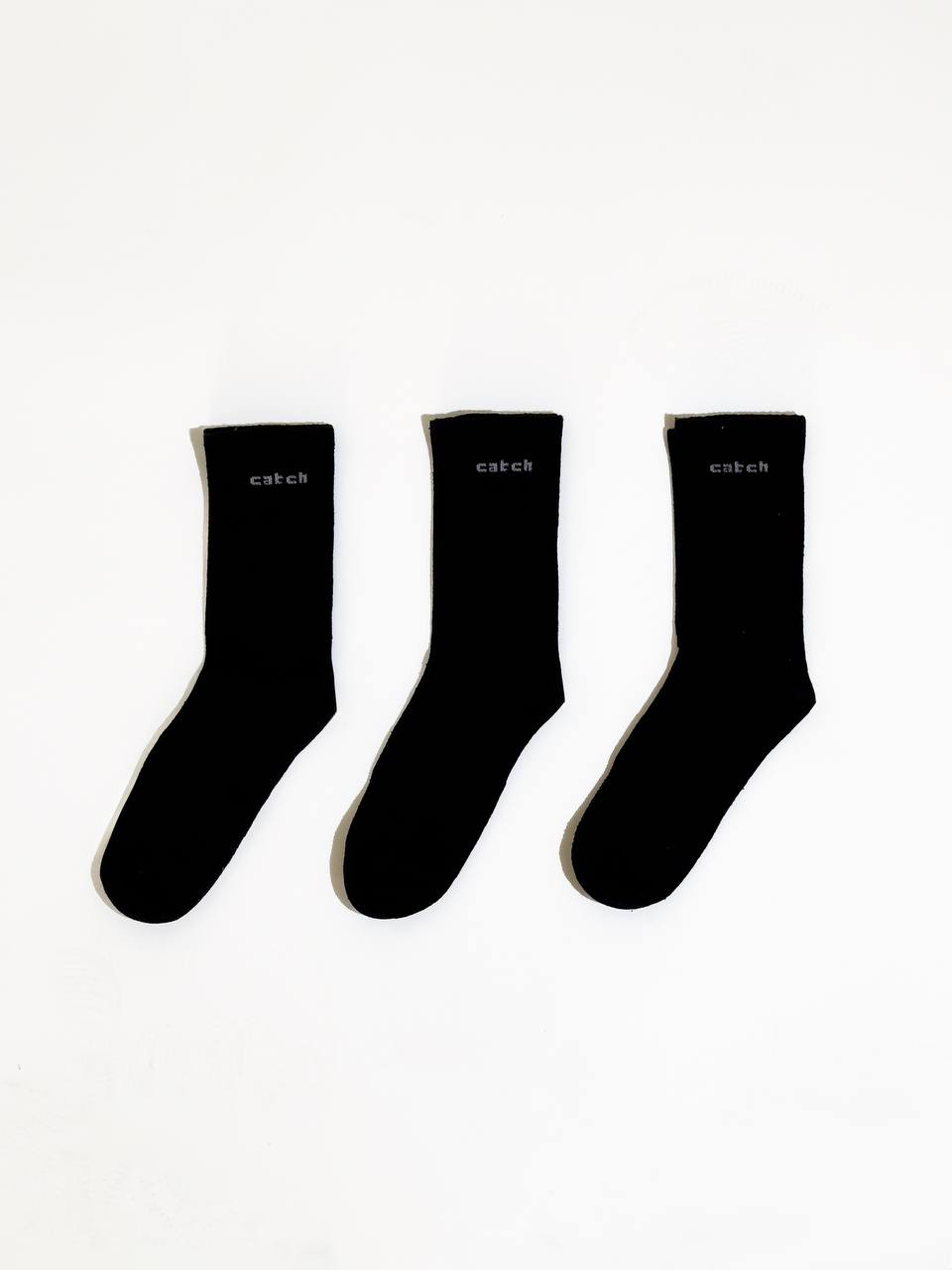 CATCH SOCKS ( BLACK 3-PCS )